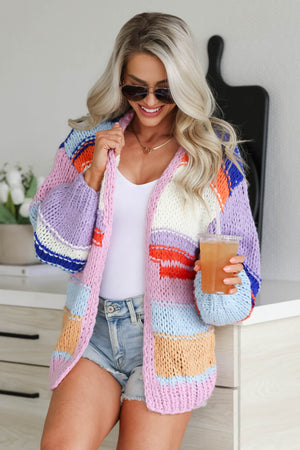 World of Color Hand Knit Cardigan, Closet Candy 3