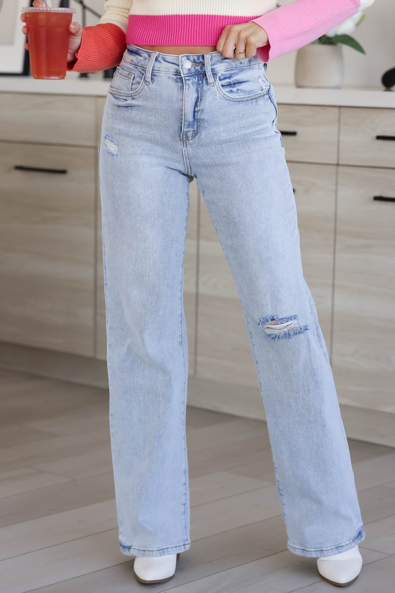 VERVET Mia 90's Vintage Super High-Rise Flare Jeans