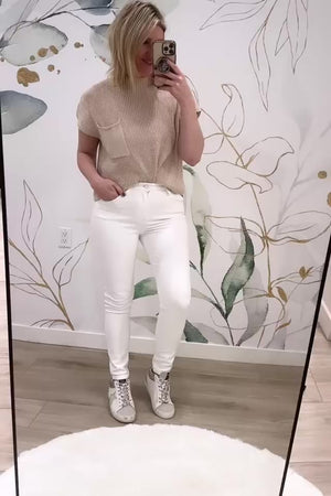 KANCAN Cora High Rise Skinny Jeans - White, Closet Candy Rachel Fit Video