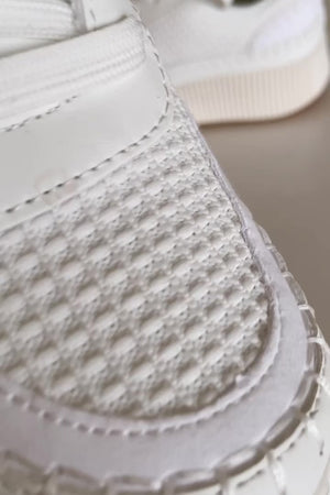 Maggie Woven Sneakers - White, Closet Candy Video
