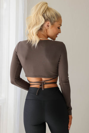 Limitless Overlay Crop Top - Olive, Closet Candy, 2