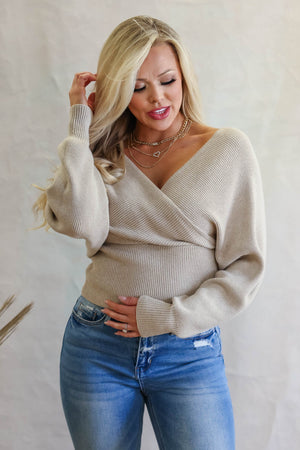 Wear On Repeat Sweater - Oatmeal, Closet Candy, 4