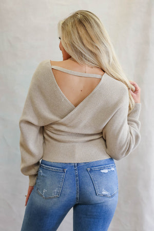 Wear On Repeat Sweater - Oatmeal, Closet Candy, 3