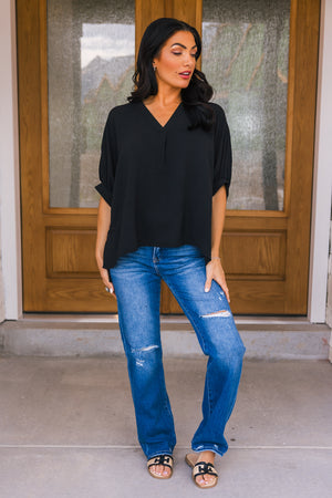 Windswept Wonder Blouse - Black, Closet Candy, 3