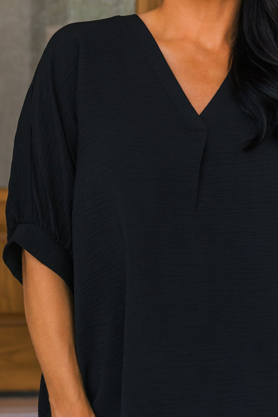 Windswept Wonder Blouse - Black, Closet Candy, 1