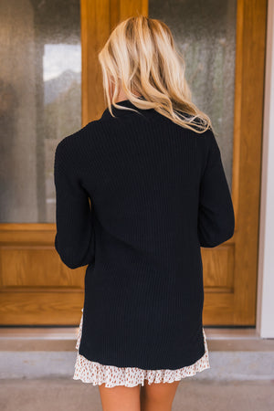 Gentle Breeze Cardigan, Black, Closet Candy, 5