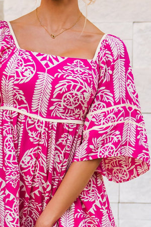 Sahara Dream Mini Dress, Fuchsia, Closet Candy, 2