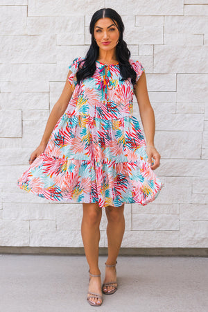 The Daydream Tiered Dress, Multicolor, Closet Candy, 5