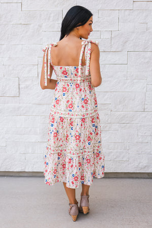 The Meadow Muse Strap Dress, Cream, Closet Candy, 5