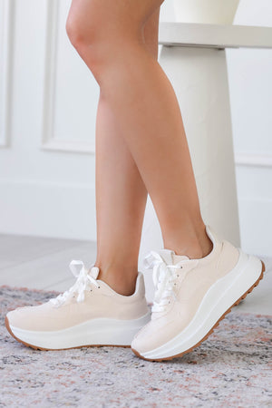 Miller Platform Sneakers - Ivory, Closet Candy, 6