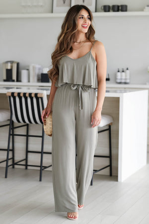 Heating Things Up Jumpsuit - Olive, Closet Candy, 5