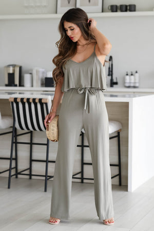 Heating Things Up Jumpsuit - Olive, Closet Candy, 4