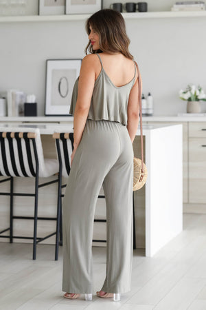 Heating Things Up Jumpsuit - Olive, Closet Candy, 3