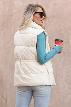 Had To Be There Vest - Cream, Closet Candy, 5
