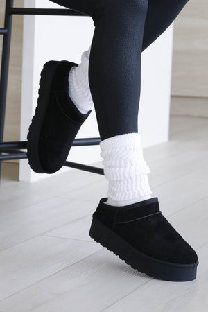 Izzy Platform Slippers - Black, Closet Candy, 4