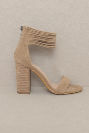 Blake Strappy Ankle Heels closet candy  close up