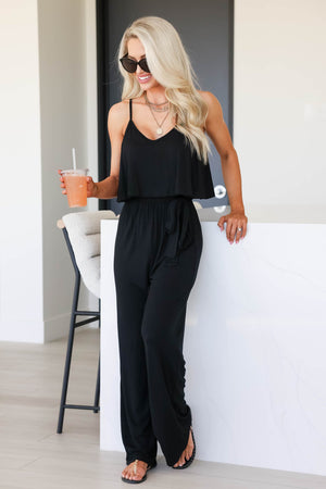 Heating Things Up Jumpsuit - Black, Closet Candy, 5