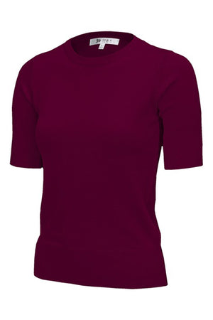 Prep In Your Step Knit Top - Burgundy, Closet Candy 21