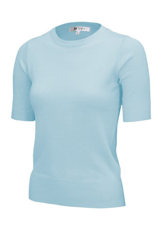 Prep In Your Step Knit Top - Light Blue, Closet Candy 16