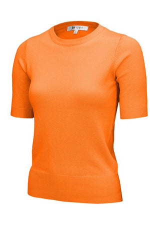 Prep In Your Step Knit Top - Orange, Closet Candy  18