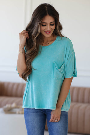 Forever Casual Washed Ribbed Top, Closet Candy 6