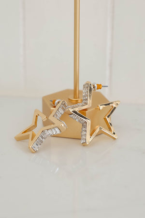 Lucky Star Earrings - Gold, Closet Candy, 4