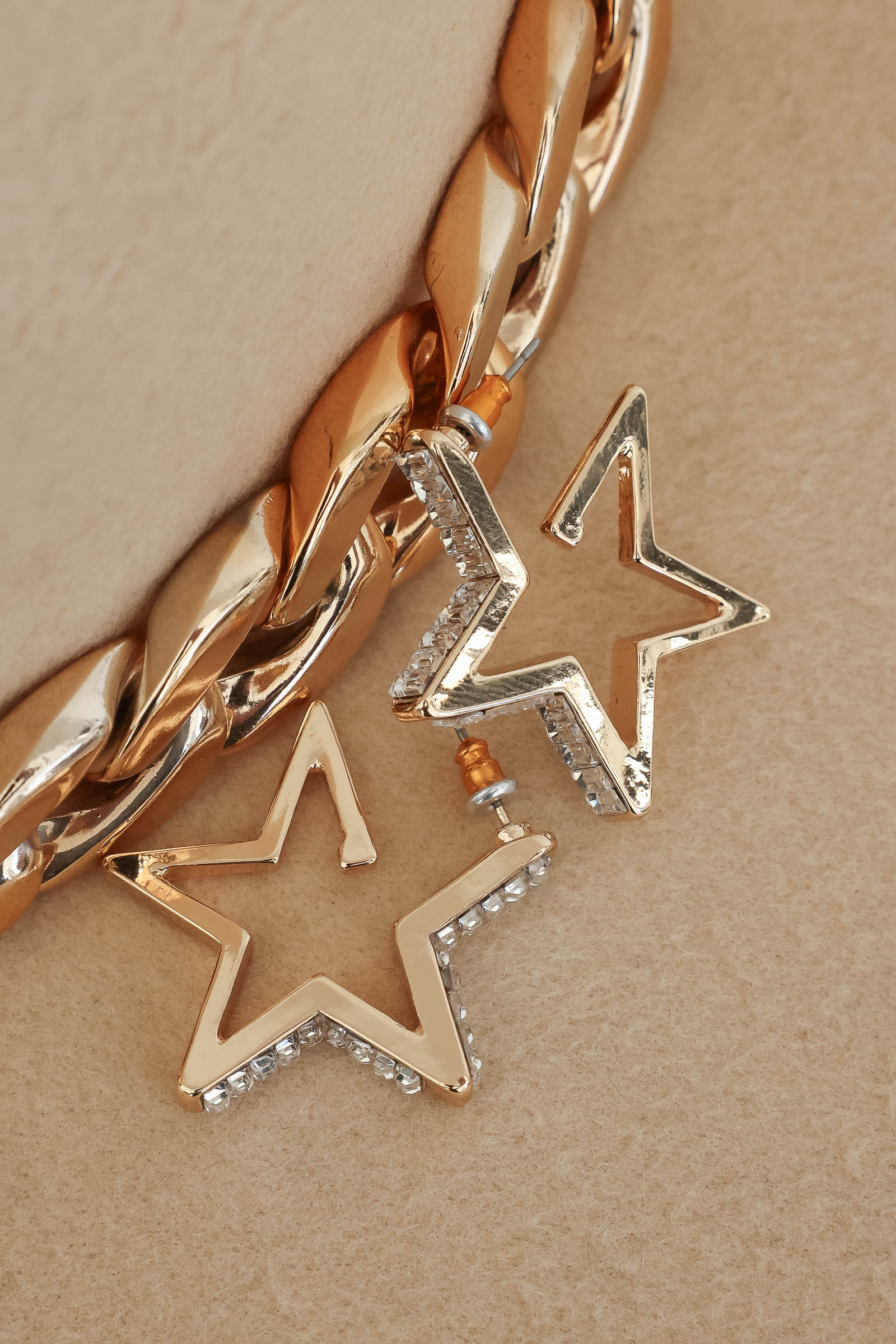 Lucky Star Earrings - Gold, Closet Candy, 1