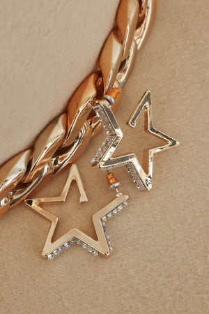 Lucky Star Earrings - Gold, Closet Candy, 2