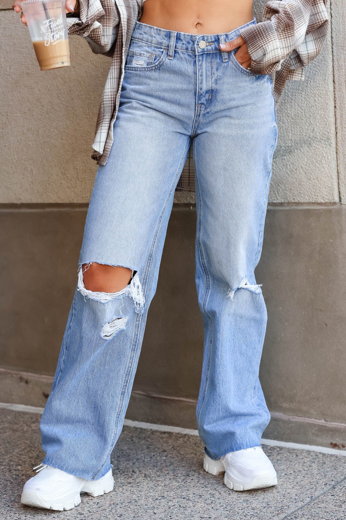 VERVET Hailey 90s Vintage Loose Fit Jeans - Medium - Closet Candy Boutique