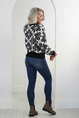 Keep Blooming Sweater - Black, Closet Candy, 4