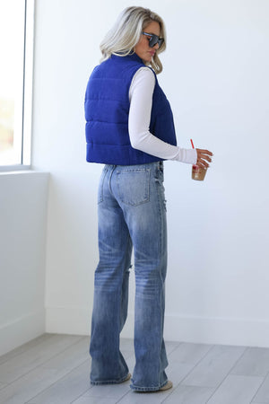 Heavily Invested Vest - Blue, Closet Candy, 4