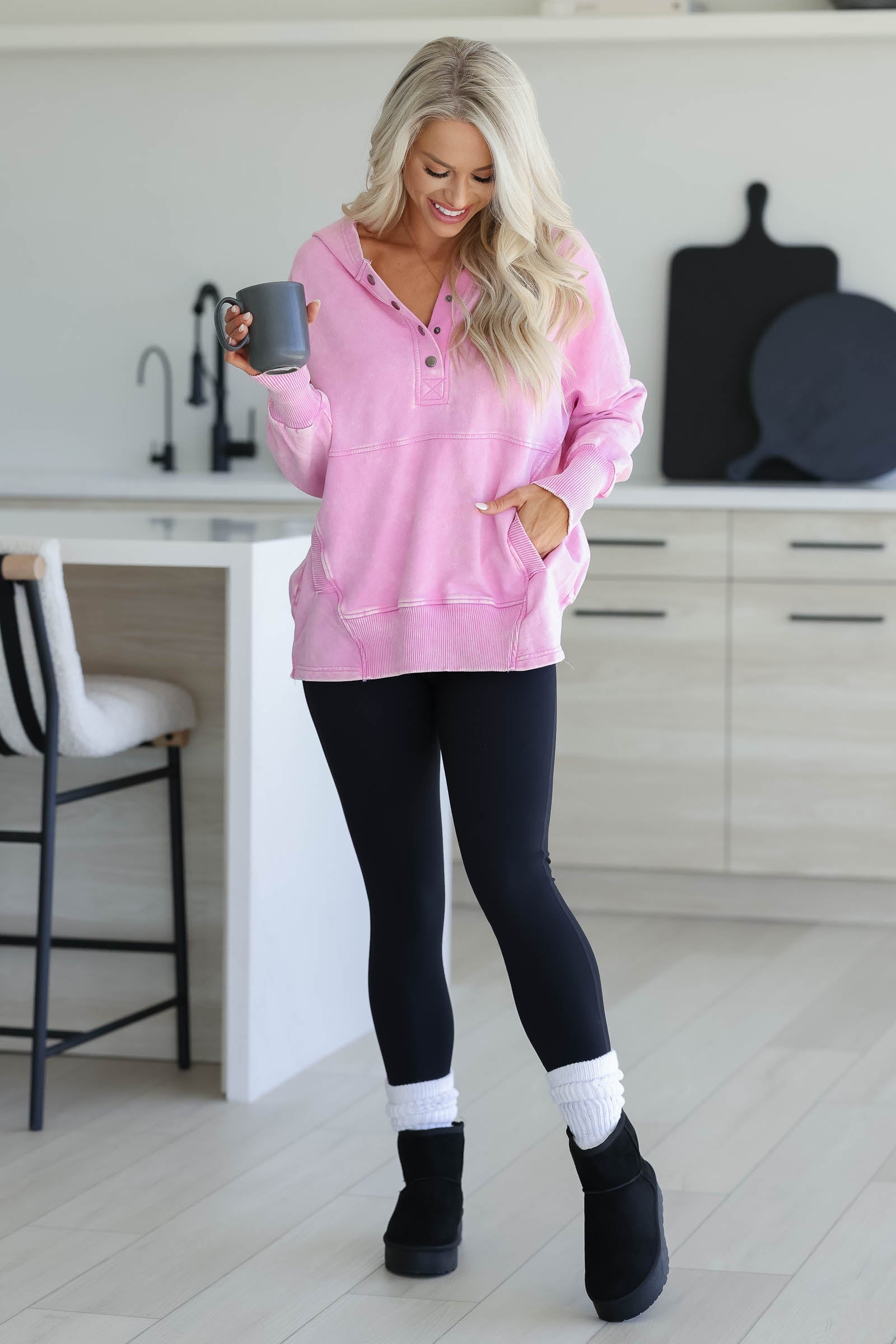 Keep It Cozy Hoodie - Mineral Pink, Closet Candy, 1