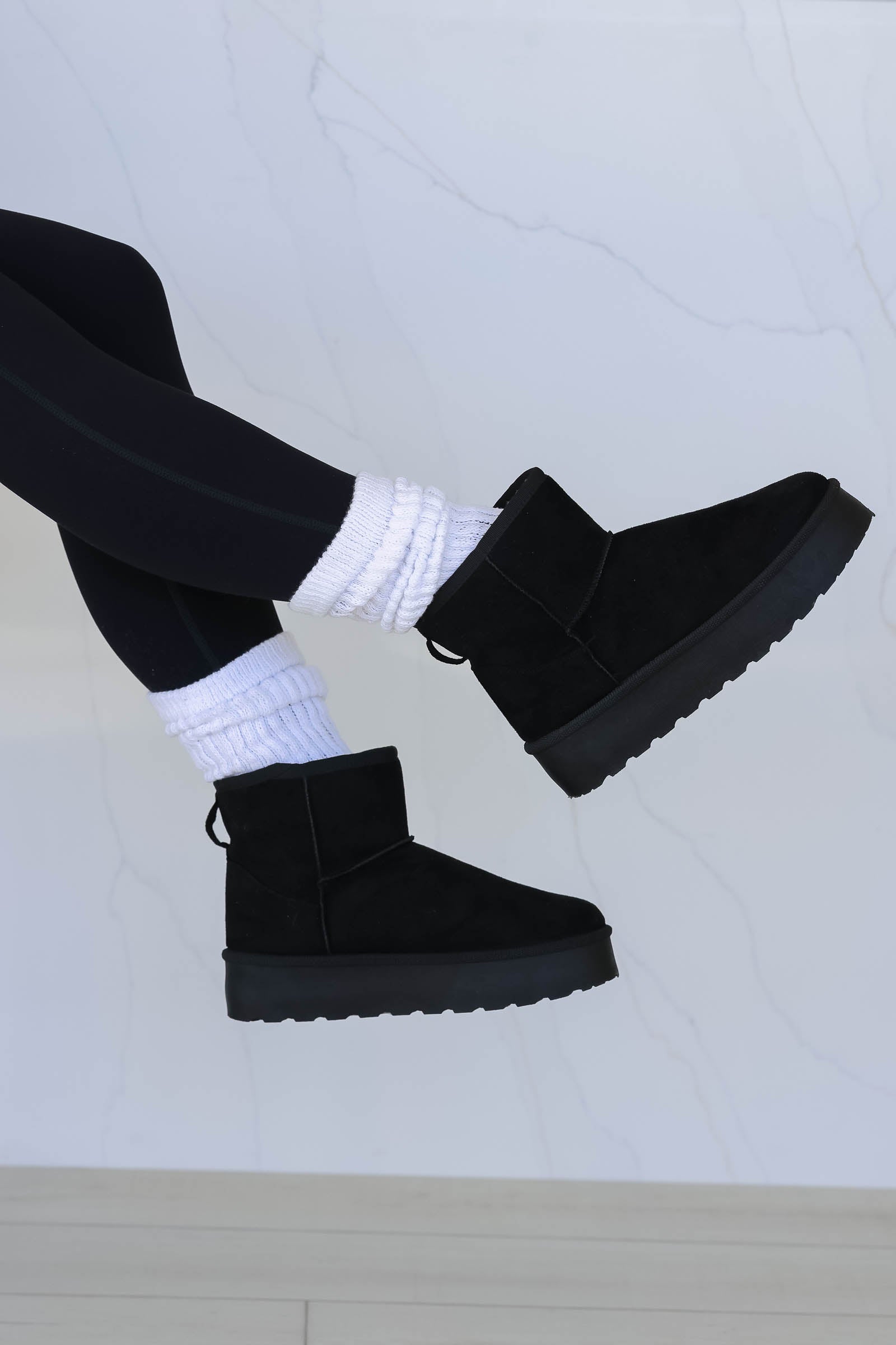 Holly Mini Platform Booties - Black, Closet Candy, 1