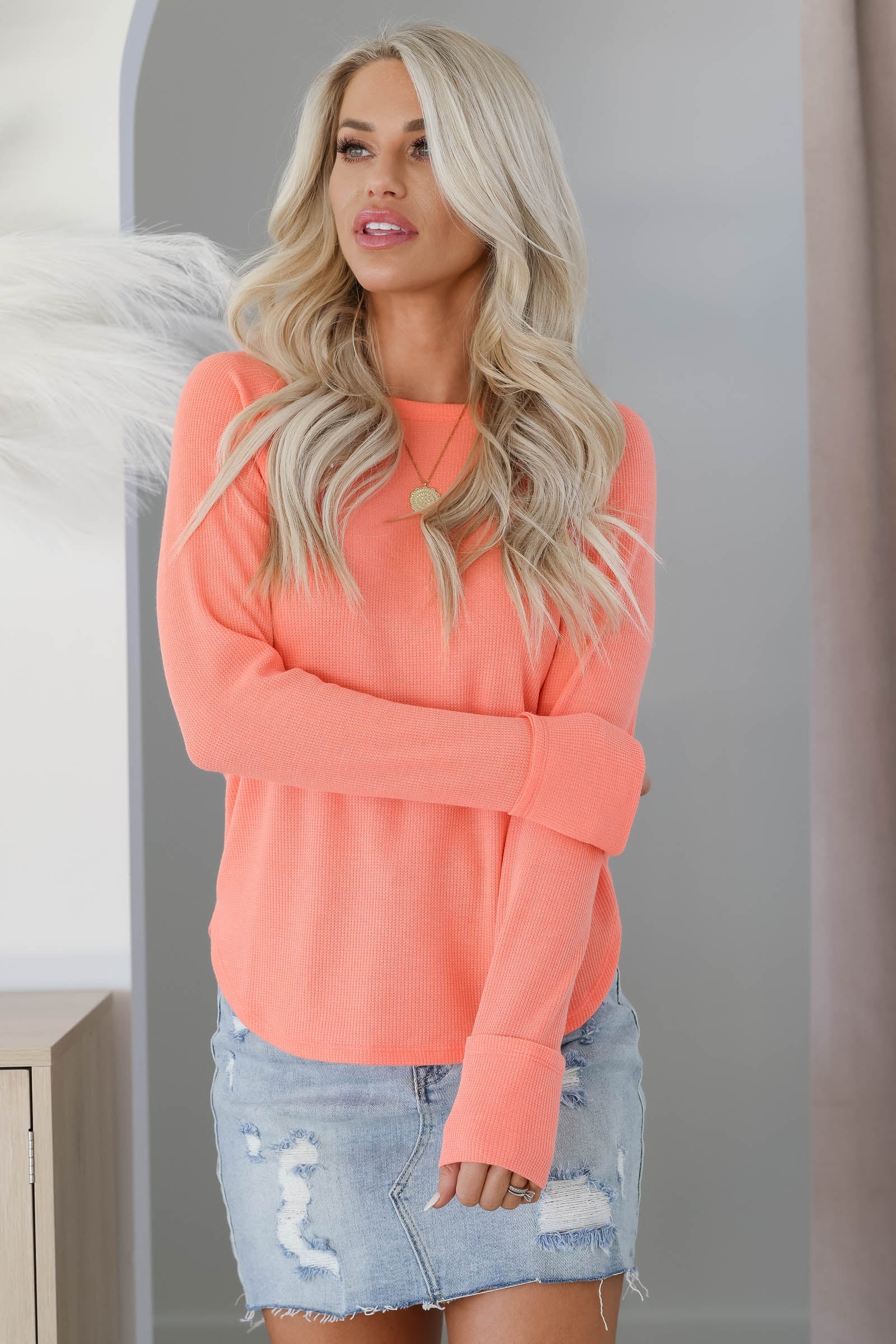 When It Matters Top - Coral, Closet Candy, 1