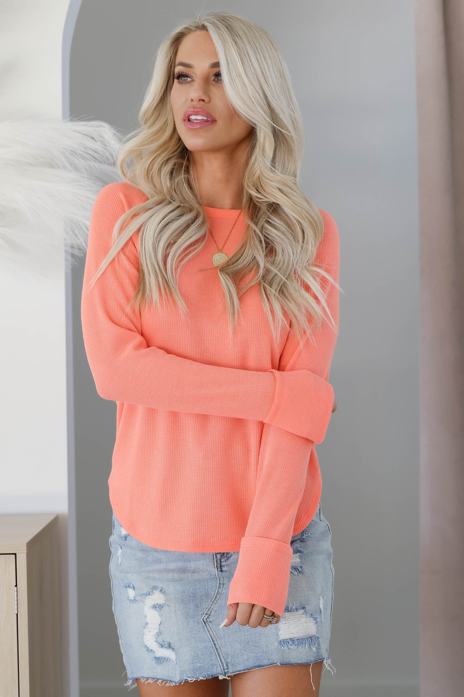 When It Matters Top - Coral, Closet Candy, 1