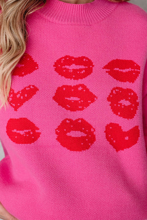 Sealed with a Kiss Sweater - Pink, Closet Candy, 6