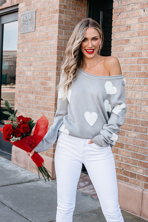 Back In Love Knit Top - Grey, Closet Candy, 1