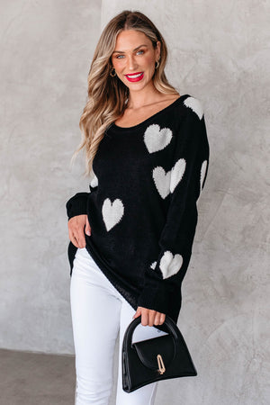 Back In Love Knit Top - Black, Closet Candy, 6