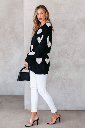 Back In Love Knit Top - Black, Closet Candy, 2