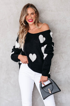 Back In Love Knit Top - Black, Closet Candy, 3