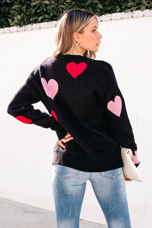 Bringing Back Love Sweater - Black, Closet Candy, 5