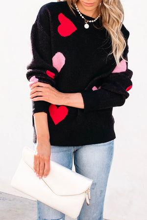 Bringing Back Love Sweater - Black, Closet Candy, 2