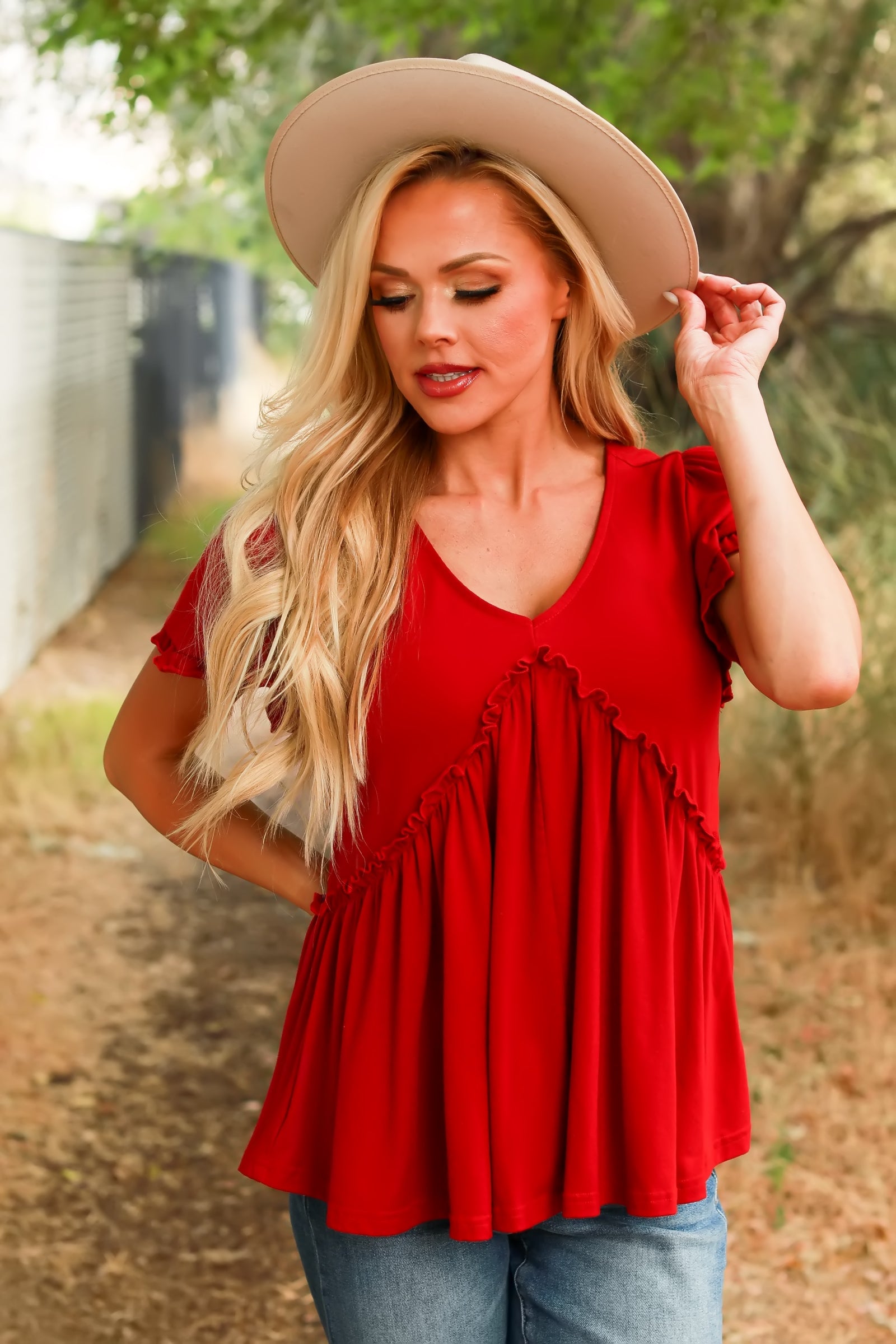 Someday Sweetheart Ruffle Top, Closet Candy, 1