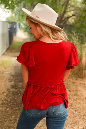 Someday Sweetheart Ruffle Top, Closet Candy, 9