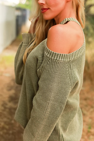 Forest Haze Sweater, Olive, Closet Candy, 6