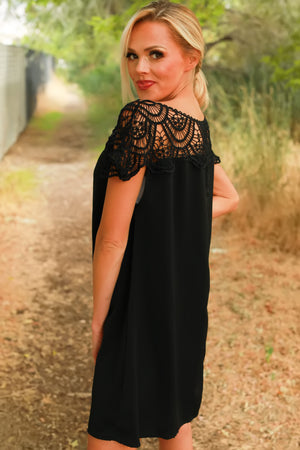 Lace Haven Dress, Black, Closet Candy, 3