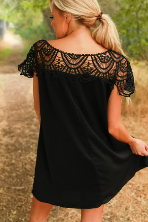 Lace Haven Dress, Black, Closet Candy,  5