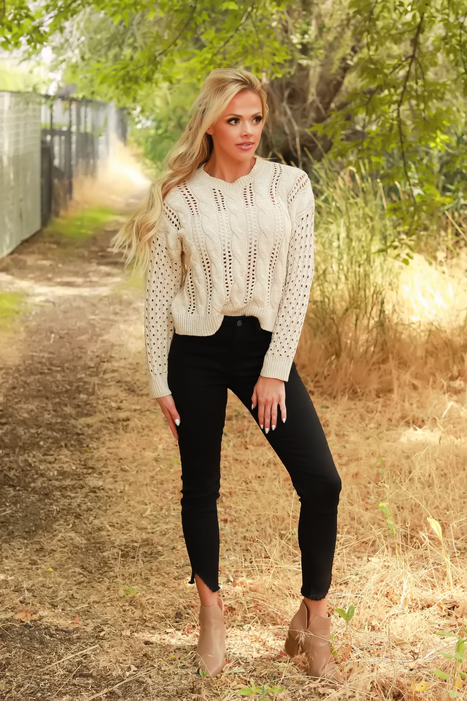 Warm Gratitude Cable Knit Sweater, Closet Candy, 1