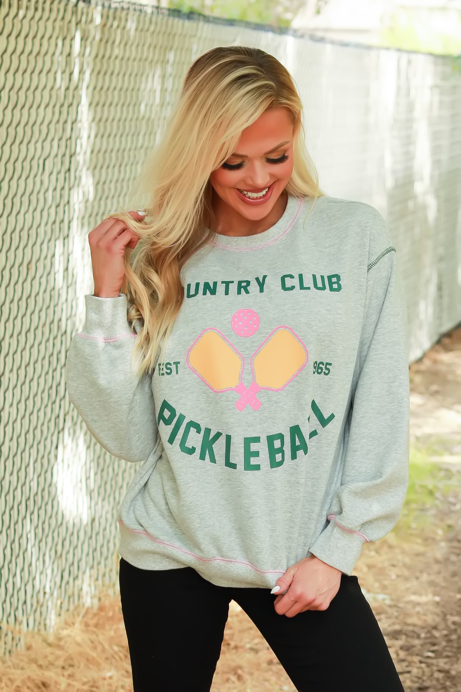 Pickleball Social Sweatshirt, Closet Candy, 1