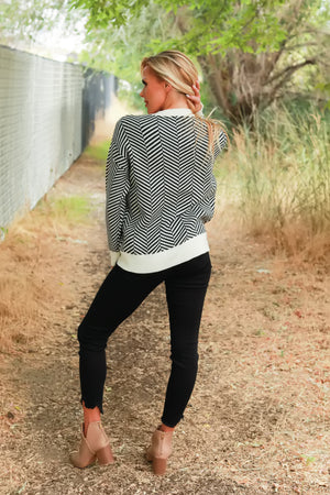 Whispered Chevron Sweater, Closet Candy, 8